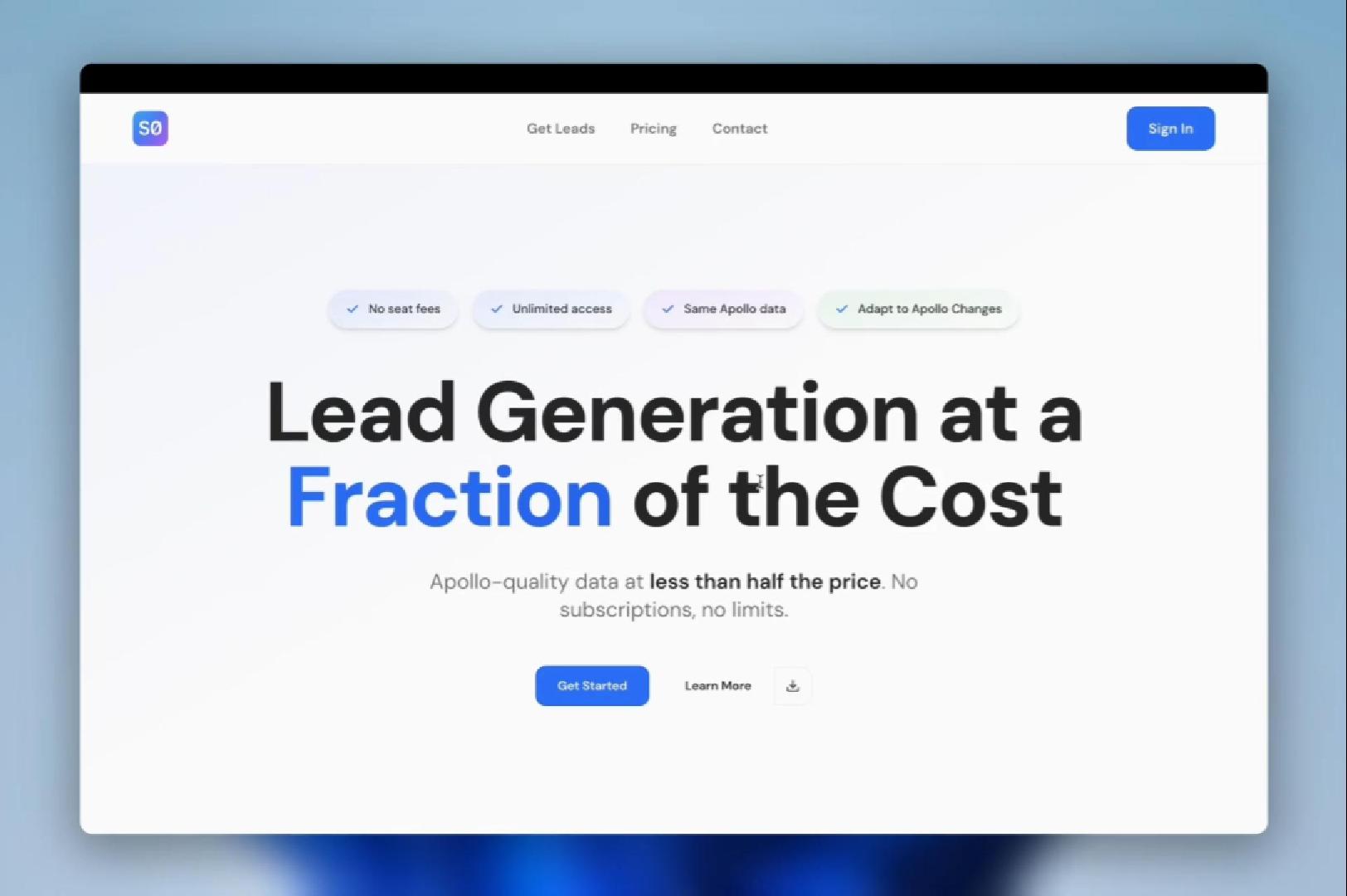 Preview of the Step0 lead generation overview video
